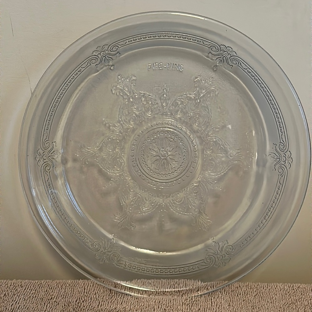 Vintage Fire-King Philbe Sapphire 9” Pie Plate